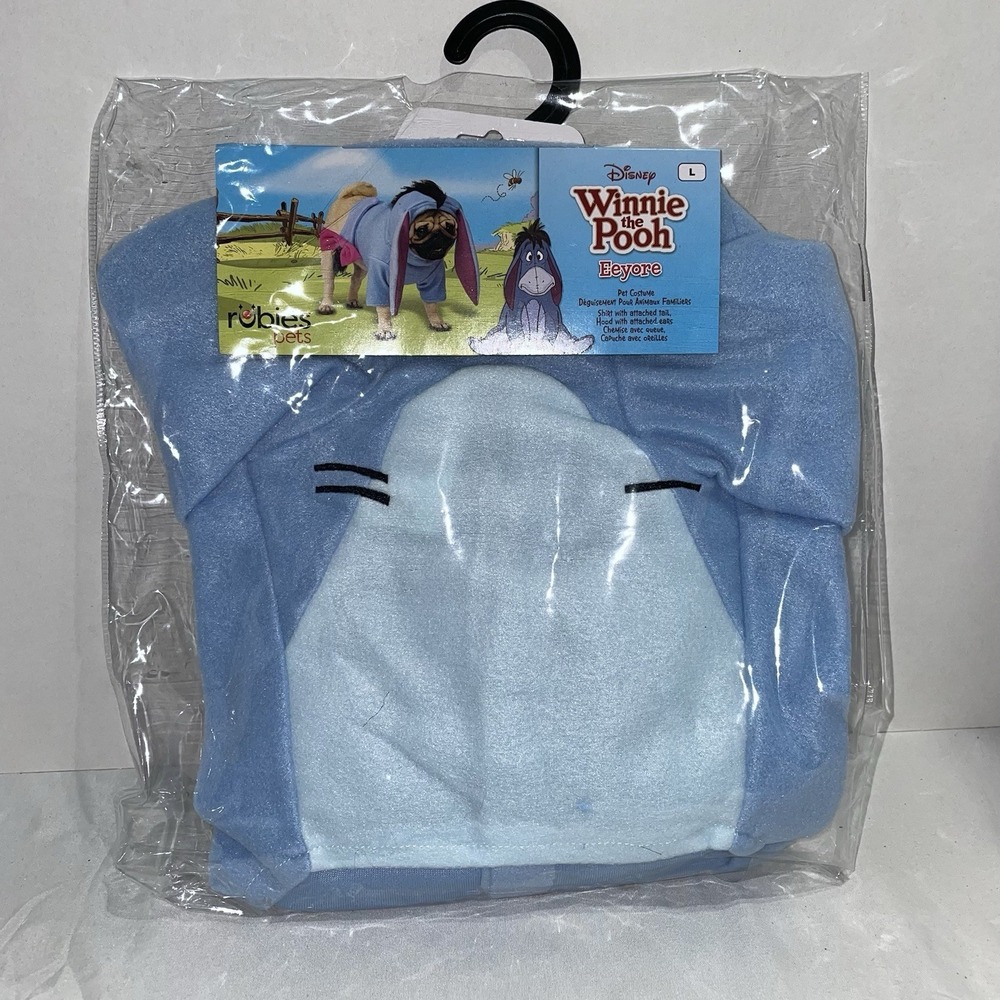 Disney Winnie the Pooh: Eeyore Pet Costume for For Dogs or Cats by Rubies Large